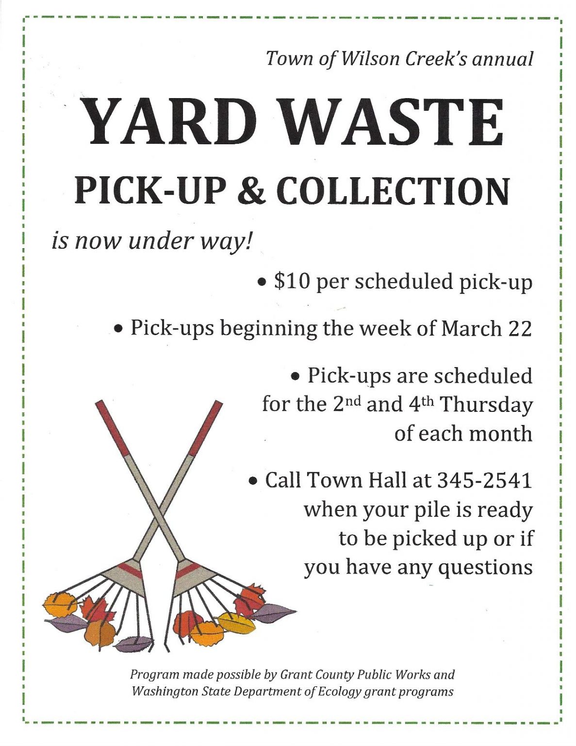 Yard Waste PickUp Wilson Creek, Washington